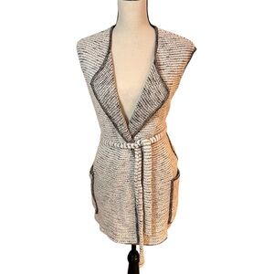 Isabel Marant Etoile Linen Blend Sweater Vest Sz-42